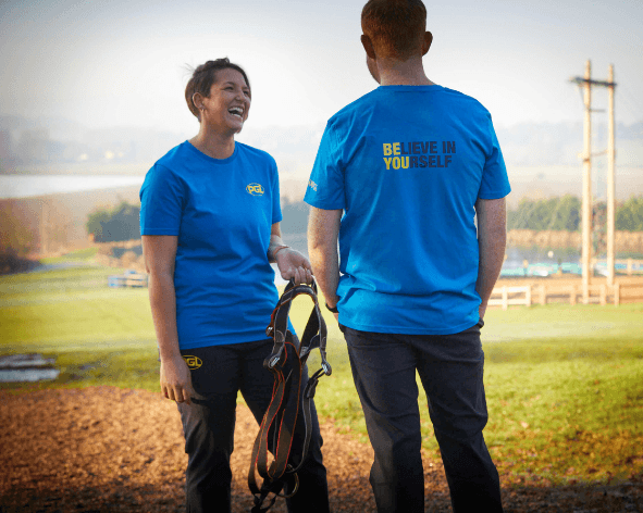 Printed and embroidered uniforms for outdoor activity centres, holiday parks, adventure providers and leisure teams. 