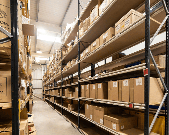 Warehouse image demonstrating on demand capability