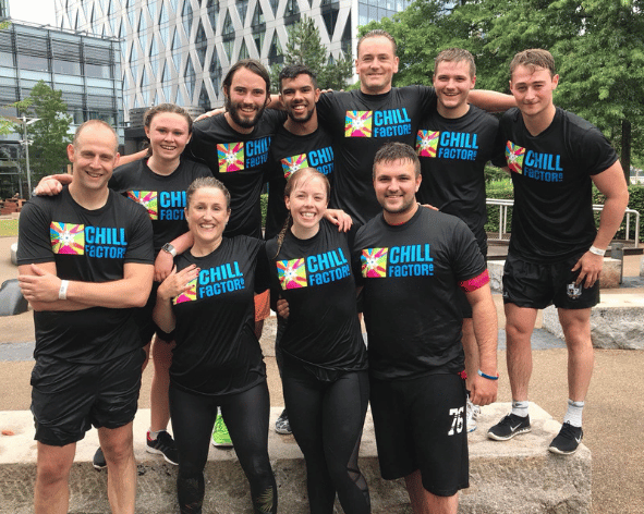 Printed sports t shirts being used by a health and fitness business