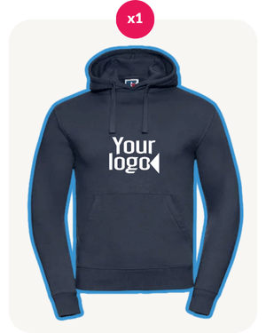  Russell Authentic Hooded Sweatshirt